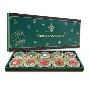 10 Pcs Shower Steamers Aromatherapy, Christmas Themed NWT